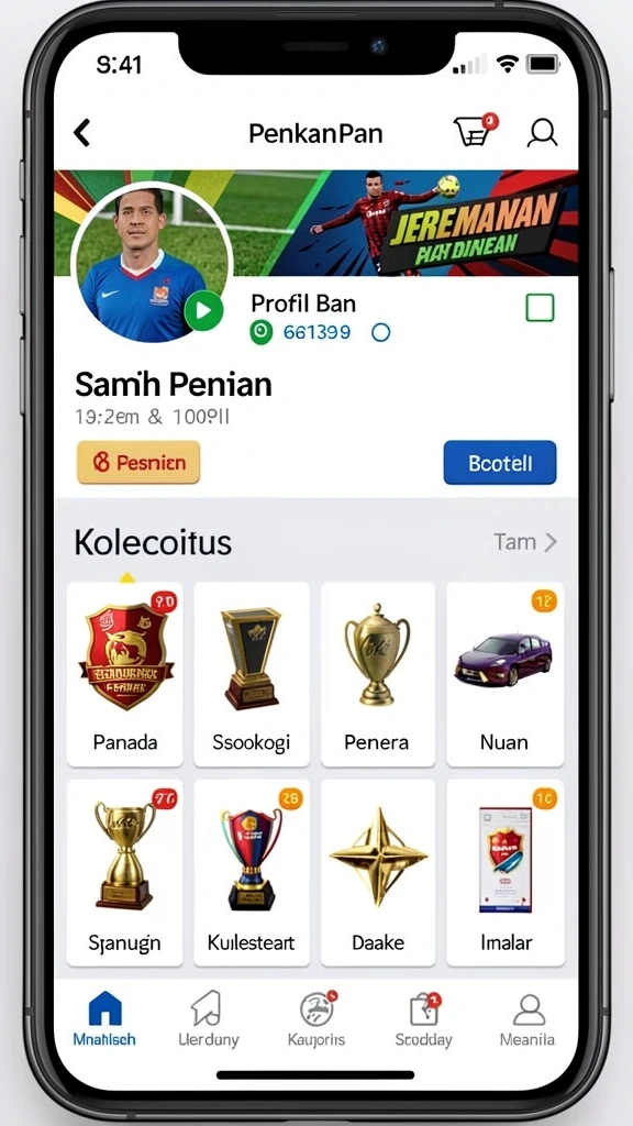 penidabet - Screenshot menampilkan fitur turnamen interaktif dalam aplikasi.